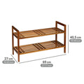 Pantofar Fondi, Wenko, 69x27x40.5 cm, lemn acacia, maro