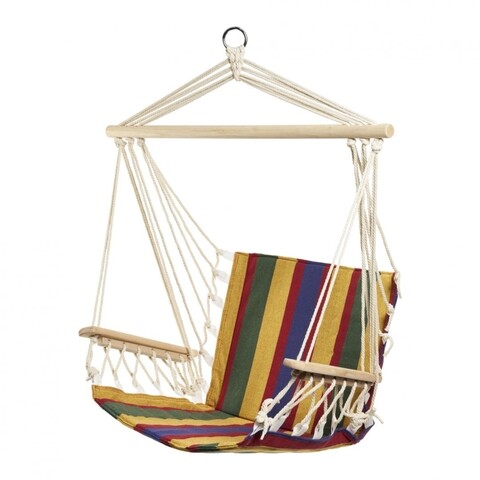 Hamac stripes, heinner, 86x52 cm, bumbac/poliester, mov/galben