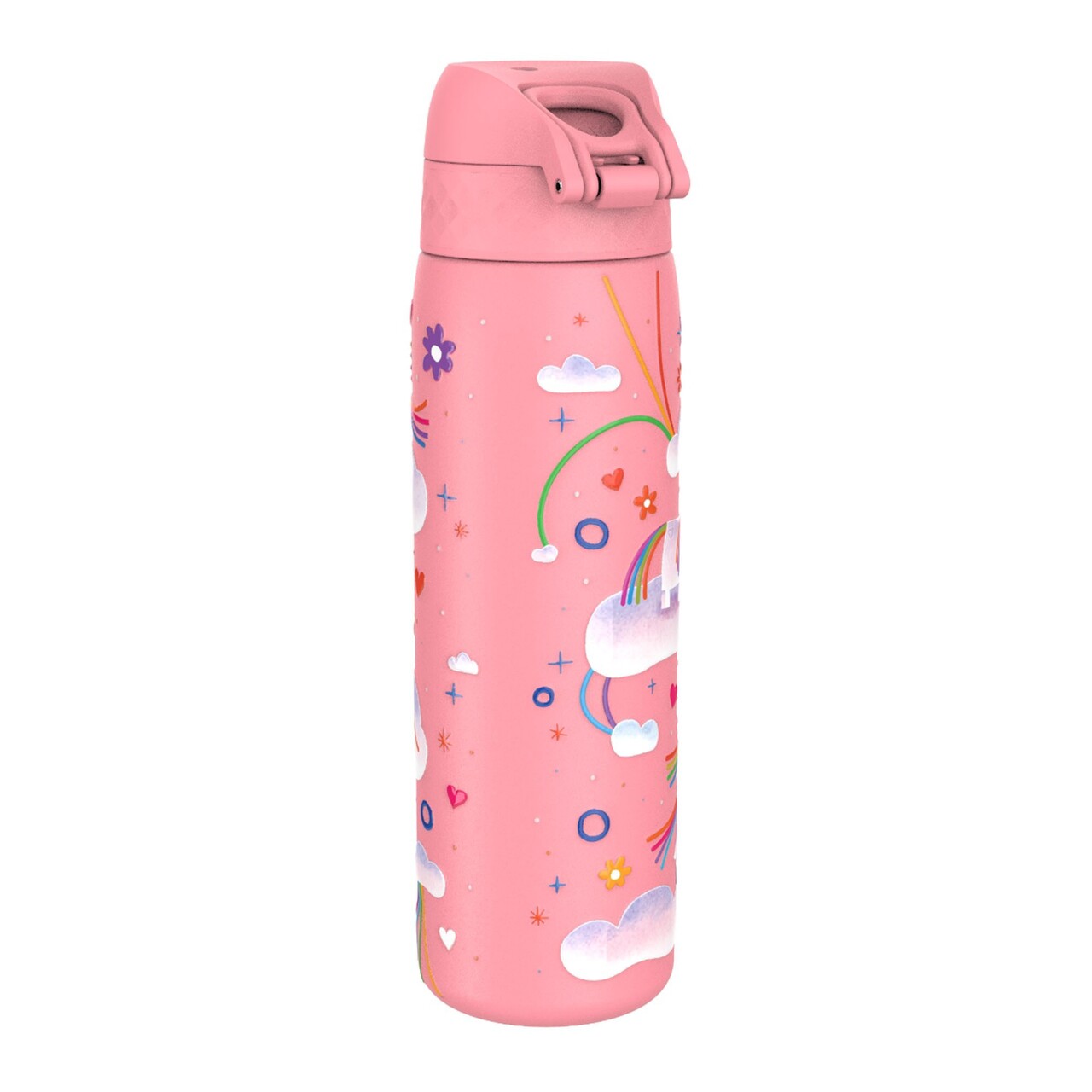 Sticla apa pentru copii Slim, inox, 600ml, Unicorn Rainbows - Ion8 - imagine 3