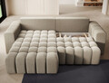 Coltar extensibil stanga 4 locuri ELTAP, Bon-227, Bonett, 250x175x92 cm, lemn/poliester, bej inchis