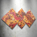 Set 4 tablouri decorative, 4MDF1081098, MDF, Imprimat UV, Multicolor