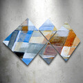 Set 4 tablouri decorative, 4MDF93191041, MDF, Imprimat UV, Multicolor