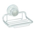 Savoniera Metro, iDesign, 14x11.5x9 cm, cu ventuza, aluminiu