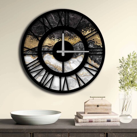 Ceas de perete, 5050ms-027, mdf, ø50 cm, multicolor