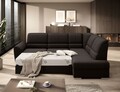 Coltar extensibil dreapta 3 locuri ELTAP, RT-22FL, Siber, 270x186x93 cm, lemn/poliester, maro inchis
