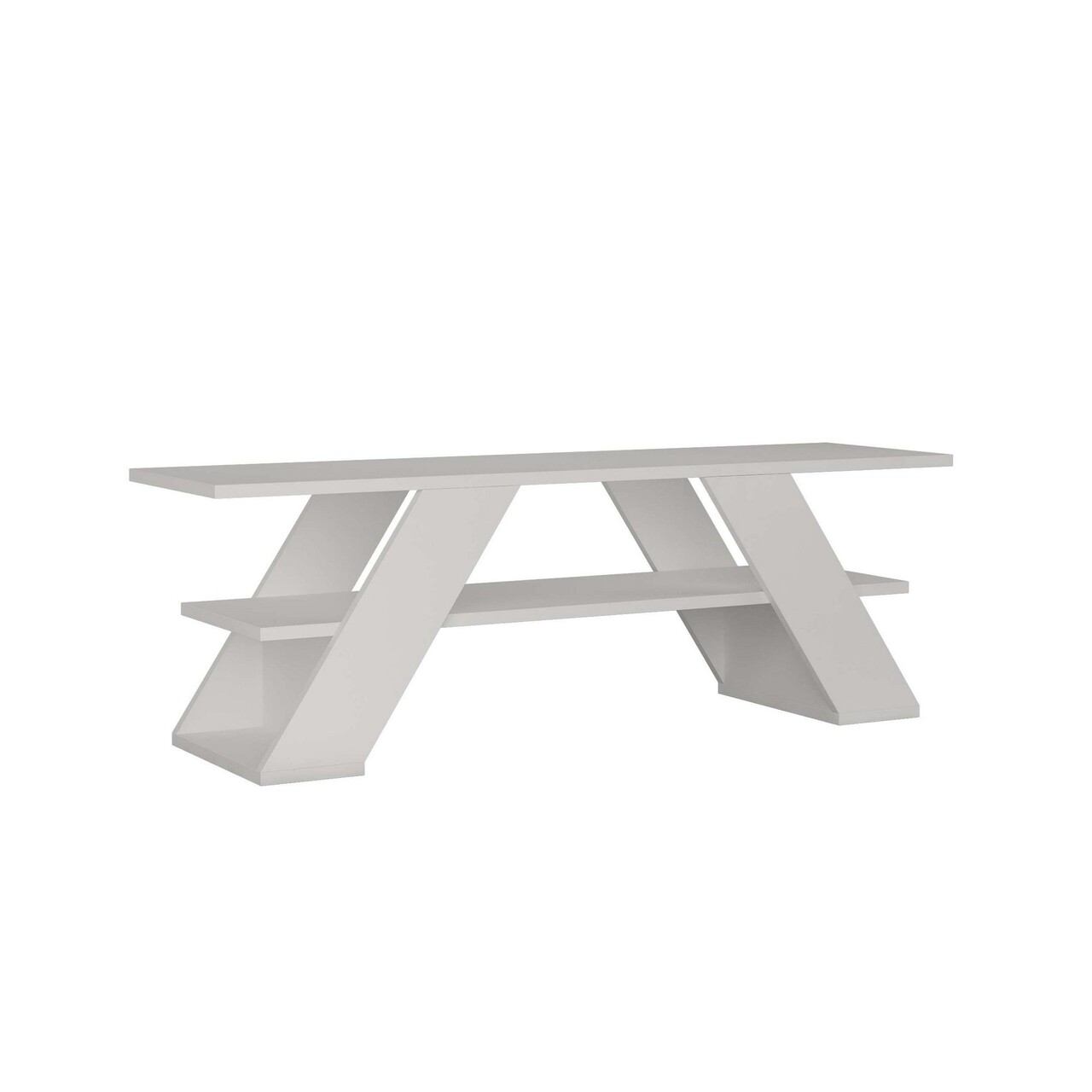 Comoda TV, Hanah Home, Farfalla, 120x40x33.5 cm, PAL, Alb - view 6