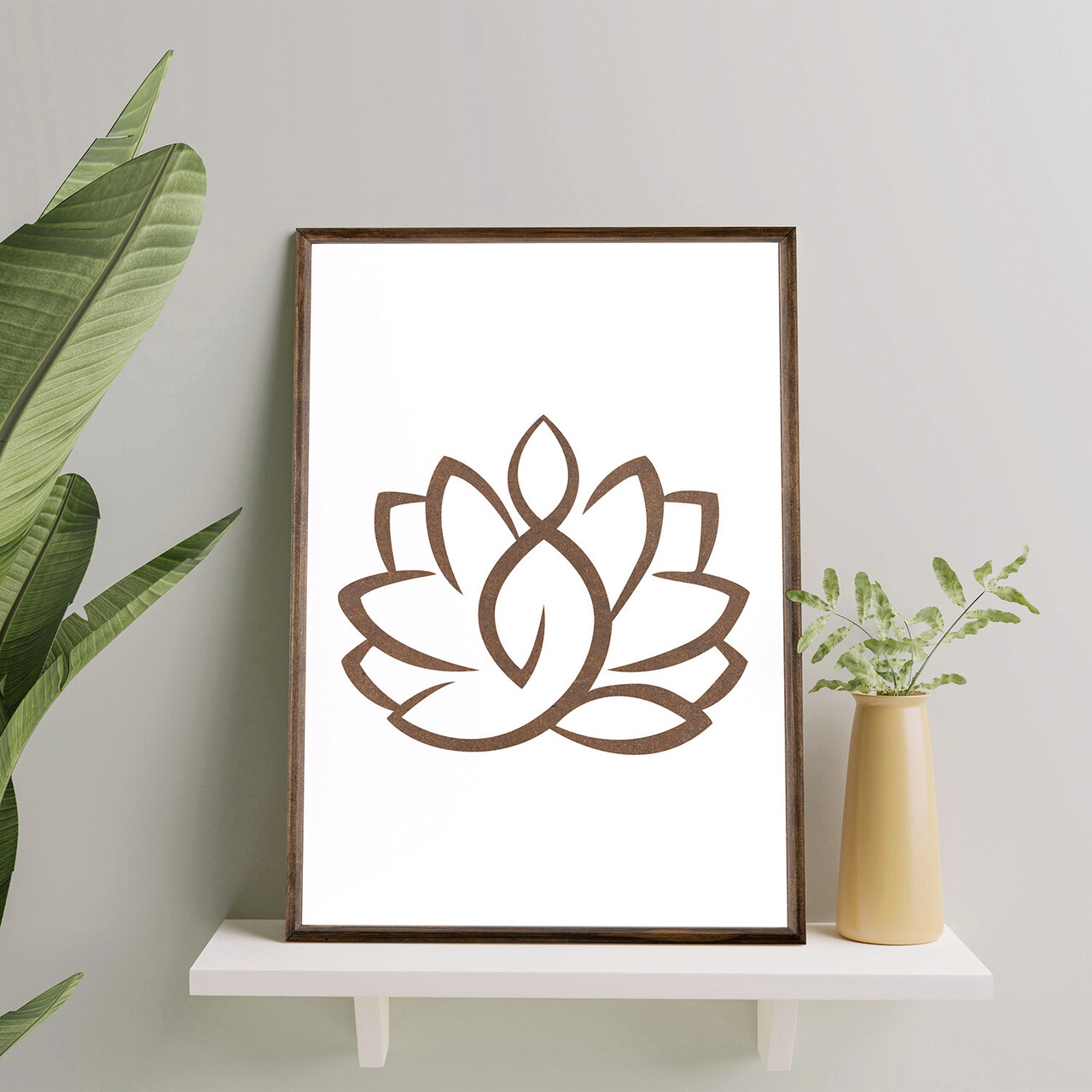 Tablou decorativ TD078 Lemn Desenat manual Natural