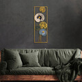 Decoratiune de perete, Grape Vine 3, Metal, Dimensiune: 32 x 90 cm, Multicolor