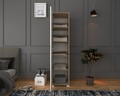 Dulap pentru haine, Miwood, 40 Cm 1600-014, Nuc deschis / Alb