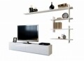 Comoda TV cu raft, Wooden Art, Ahenk White