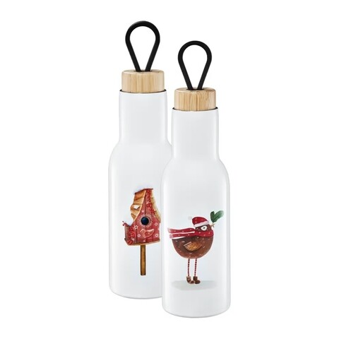Sticla termos pasare, forest, ambition, 400 ml, inox