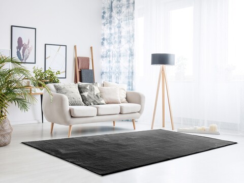 Covor, Loft Liso, 140 x 200 cm, 100% poliester, antracit
