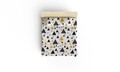 Lenjerie de pat dubla King Quilt (EU) İlove - Black/Yellow, Mijolnir, 3 piese, 240x220 cm, bumbac ranforce, multicolor