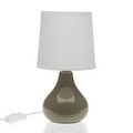 Lampa de masa Rigby, Versa, Ø13x23.5 cm, ceramica/textil, verde