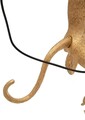 Aplica de perete Monkey, Mauro Ferretti, 1 x E27, 20W, 32x32x64 cm, polirasina, auriu