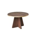 Masuta de cafea, Neostill, Mushroom, 60x40x60 cm, PAL, Aur / Nuc