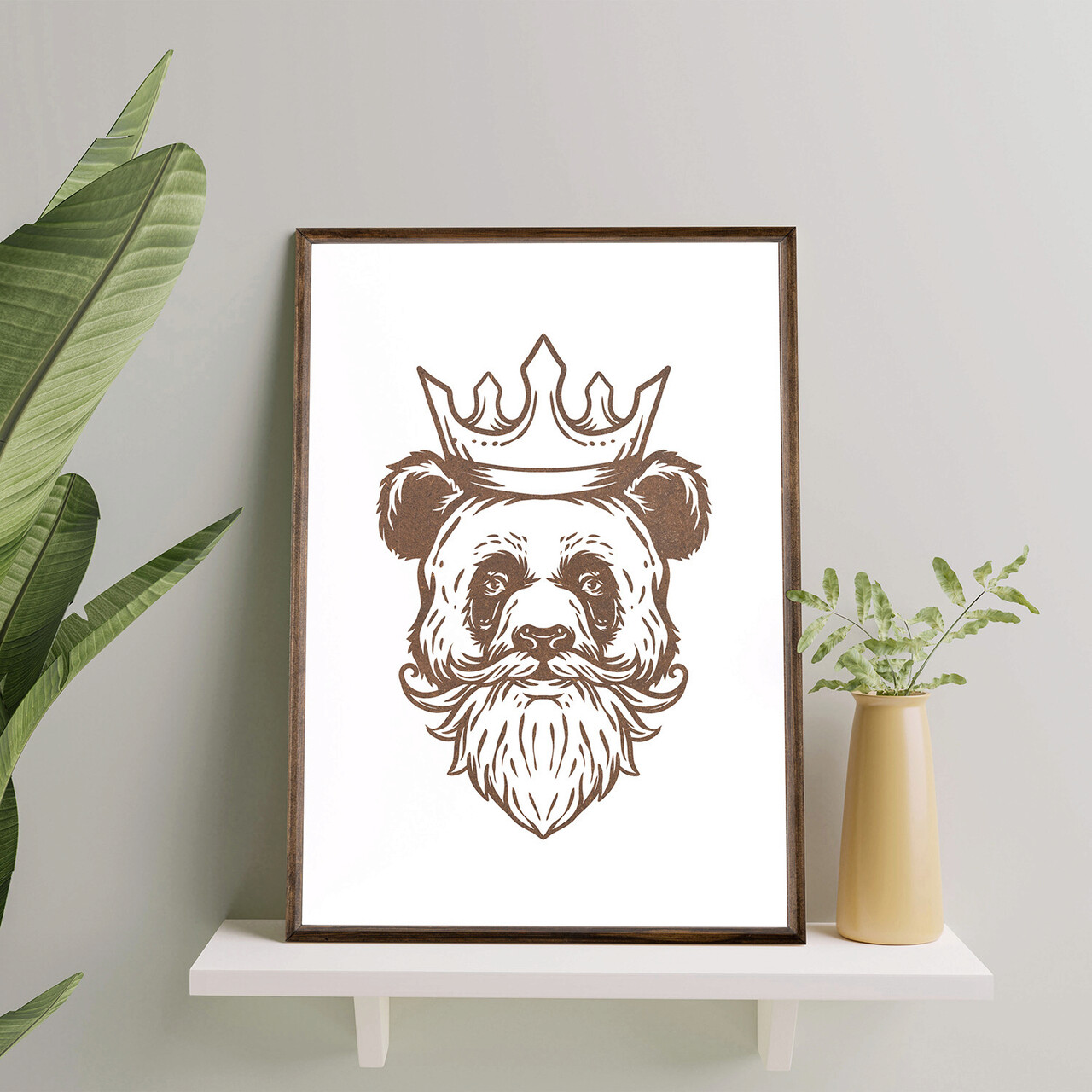 Tablou decorativ TD094 Desenat manual Natural