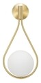 Aplica de perete Glamy Drop, Mauro Ferretti, 1 x E14, 40W, 24x20x52 cm, fier