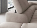 Coltar extensibil stanga 5 locuri ELTAP, LT-02PA, Ferucce, 276x200x93 cm, lemn/poliester, bej deschis
