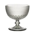 Set 4 boluri pentru inghetata, Inart, 300 ml, sticla, gri