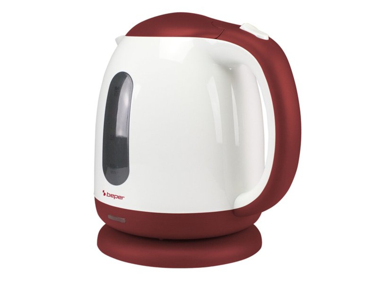 Fierbator de apa fara fir P101BOL100, Beper, 2200 W, 1.7 L, alb/rosu - view 4