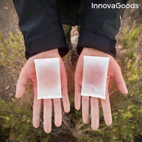 Plasturi pentru incalzirea mainilor Heatic Hand InnovaGoods 1o piese, 5x9 cm
