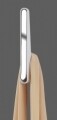 Agatatoare cuier pliabil Premium Omega, WENKO, 3.5 x 2.5 x 18 cm, metal cromat/plastic/magnet, alb/argintiu