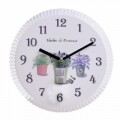 Ceas de perete Herbes de Provence, InArt, 25 x 2 cm, fier, multicolor