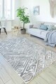 Covor, CLR-GİSELE-GRİ-2, 100x300 cm, Poliester, Gri