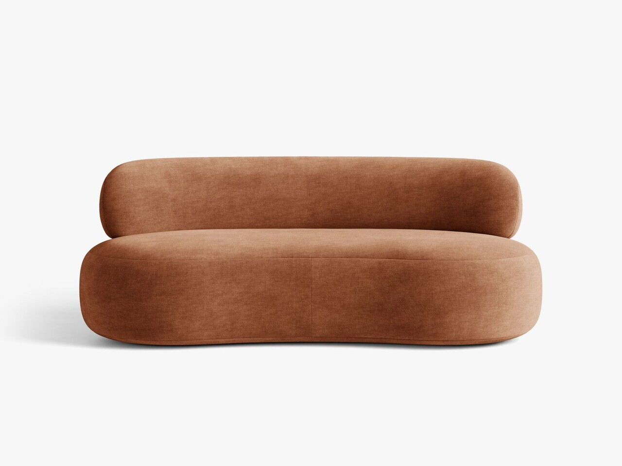 Canapea 3 locuri, Aura, Micadoni Home, 186x101x75 cm, tesatura Chenille, teracota — imaginea 11