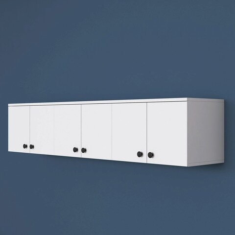Dulap multifunctional, Rani, EA103, 179.6×43.6×37.5 cm, PAL, Alb mezoni.ro