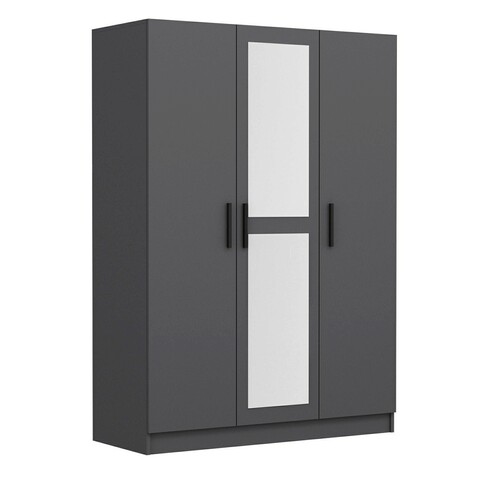 Dulap pentru haine, Minerva, Kale Anthracite, 135x210x52 cm, PAL, Antracit