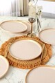 Set platouri servire desert, Keramika, 275KRM1903, Ceramica , Nu absoarbe apa, Crem / Aur