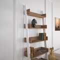 Biblioteca, Comforty, Only 801CMY3608, 80 x 195 x 32 cm, pal melaminat, stejar inchis/alb