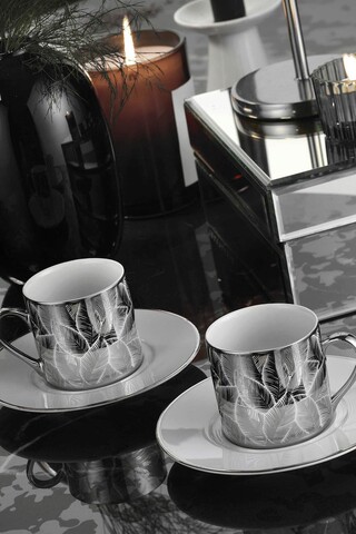 Set de cafea RU04KT540P11431, Kutahya Porselen, 4 piese, portelan Kutahya Porselen