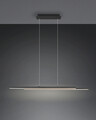 Lustra Odio, RL NOW, 110x8.5x150 cm, 22W, 1x SMD, metal, negru mat