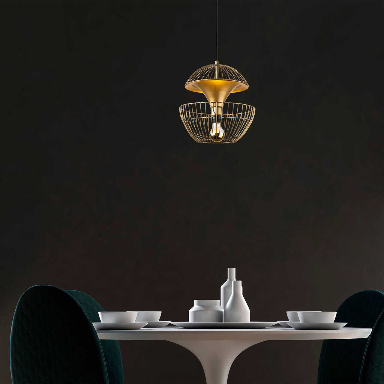 Lustra, Fulgor, 942FLG1253, Metal, Auriu - 1 | YEO