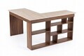 Birou, Nordure, Vesper, 130x72x120 cm, PAL MELAMINAT, Travertin / Nuc Venezia
