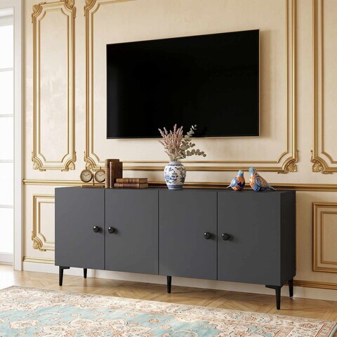 Consola, Hanah Home, Sherifa 180, 180x75x32 cm, Antracit
