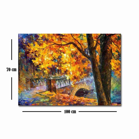 Tablou decorativ, 70100FAMOUSART-013, Canvas, 70 x 100 cm, Multicolor