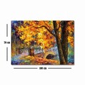 Tablou decorativ, 70100FAMOUSART-013, Canvas, 70 x 100 cm, Multicolor