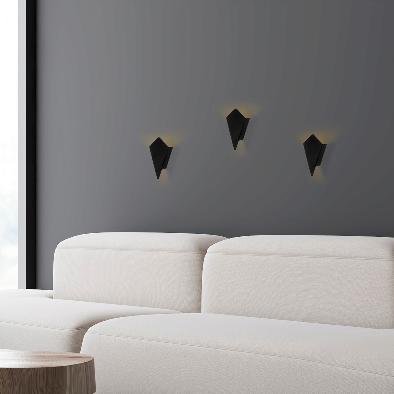 Aplica de perete, Fulgor, 942FLG1279, Metal, Negru - 1 | YEO