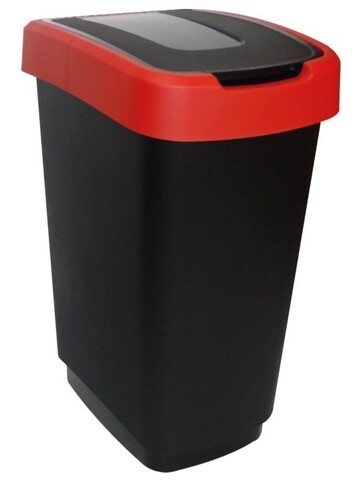 Cos de gunoi Domino, Jotta, 25 L, plastic, rosu Jotta