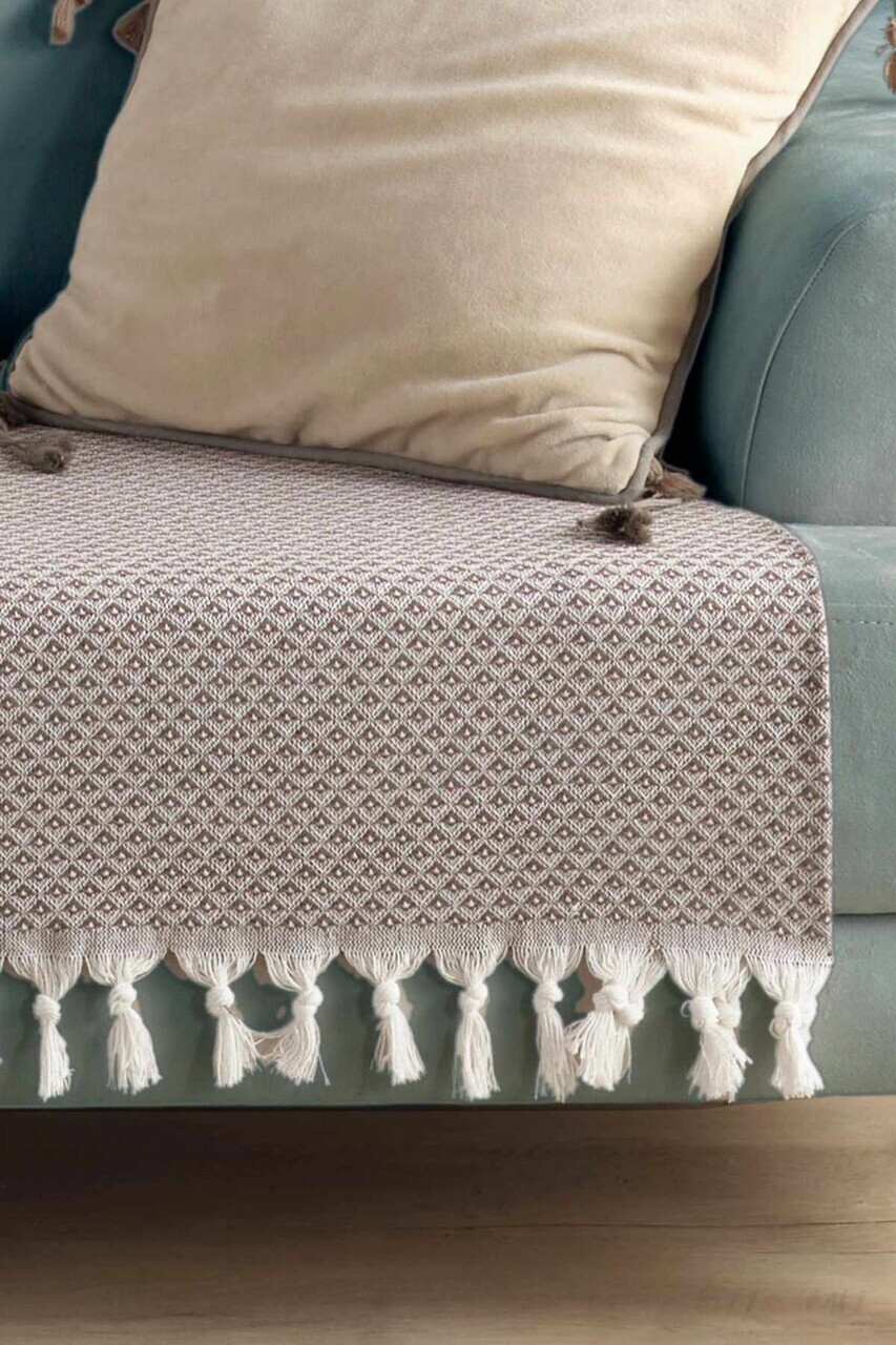 Cuvertura de pat, L'essentiel Maison, 115, Bumbac, Maro — imaginea 2