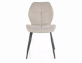 Scaun Frank Nea, Signal, 48x41x85 cm, textil/otel, bej/negru