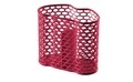 Uscator tacamuri cu 2 compartimente Nora, Domotti, 15x8.5x13 cm, rosu