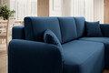 Coltar extensibil dreapta 3 locuri ELTAP, Hadson, 206x150x89 cm, lemn/poliester, albastru inchis
