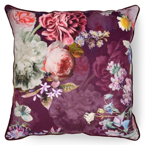 Perna decorativa adali, decomex, 45x45 cm, poliester, mov