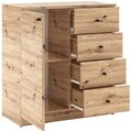 Comoda ADRK, Evi, 80x40x87 cm, PAL laminat, artisan