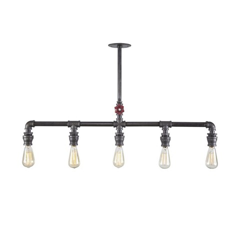 Lustra, Evila Originals, 791EVL2506, Fier, Negru